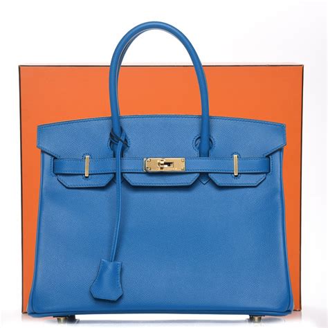 hermes blue zanzibar|HERMES Epsom Birkin 30 Bleu Zanzibar.